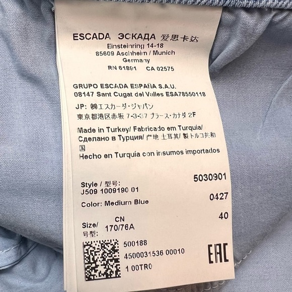 Escada | distressed embellished denim jeans - Picture 7 of 9